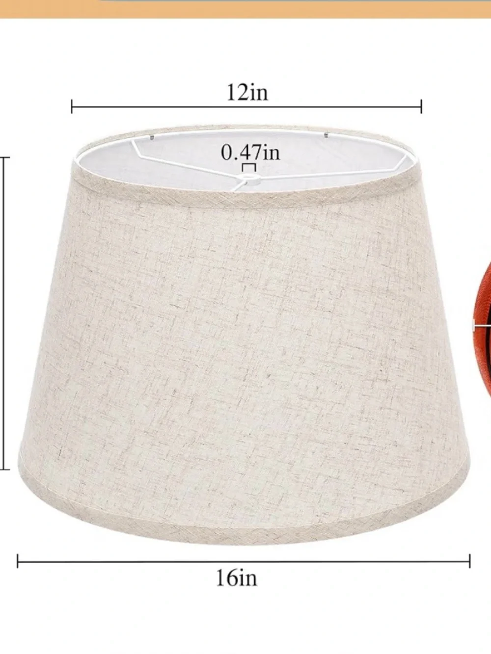 Lamp shade tan NEW